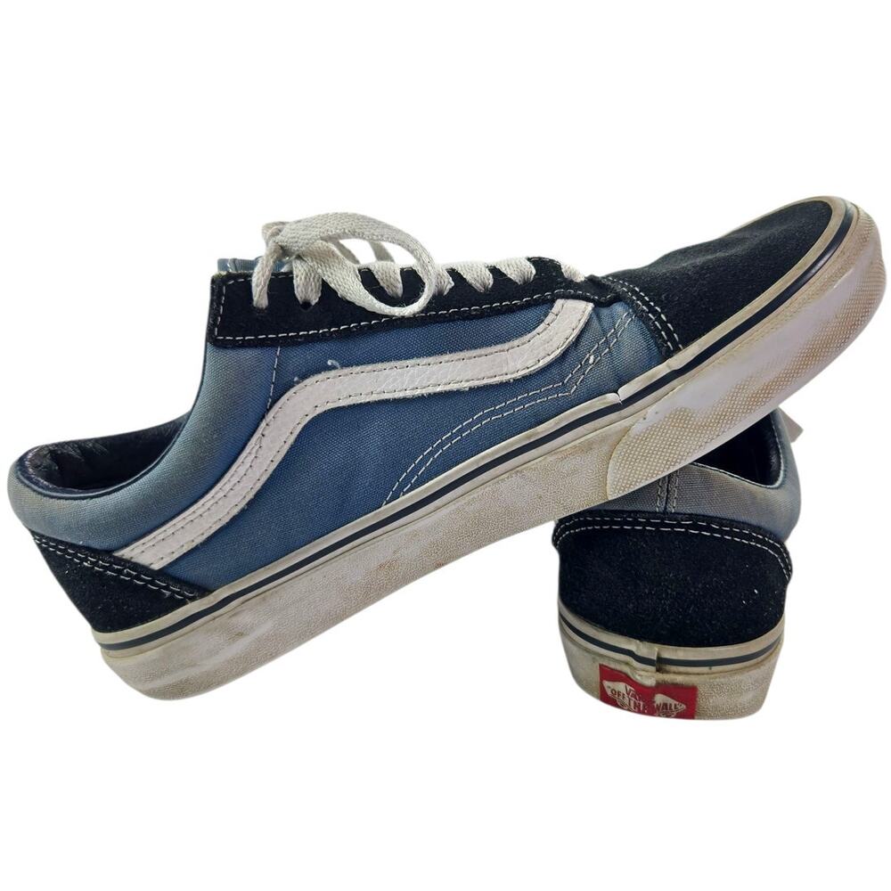 Vans | Dual Blue Old Skool Lace Up Shoes-Unisex | Size M-7 W-8.5